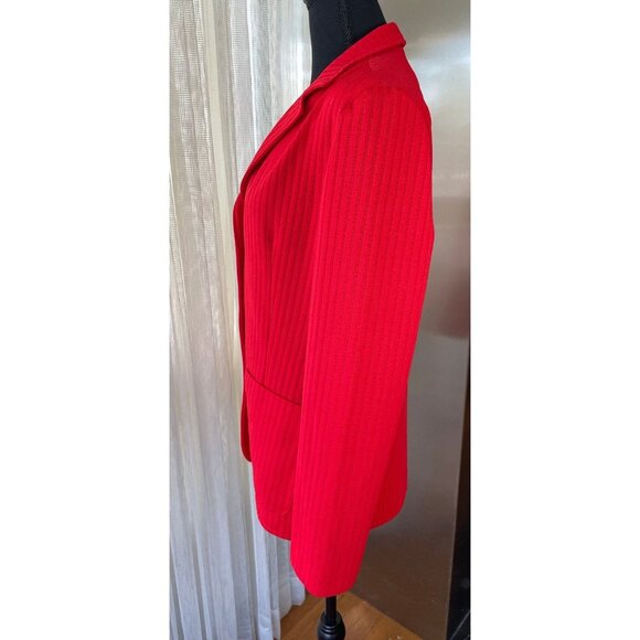Vintage 1980s blazer, red jacket, secretary grannycore, Hobnobber, NOS - Picture 3 of 9